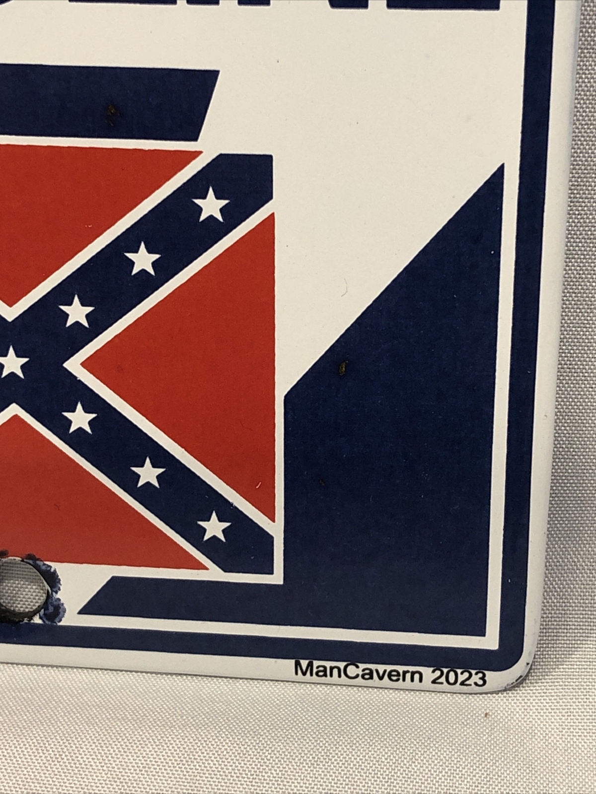 Dukes Of Hazzard Hoggoco Porcelain Gas Door Push Sign 4”x6” Daisy General Lee
