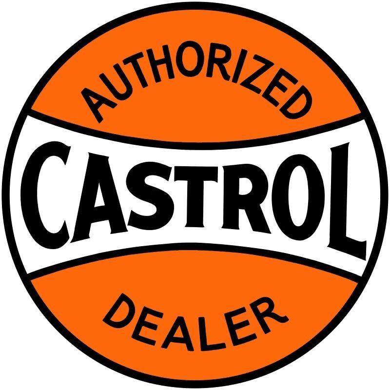 Castrol Motor Oil Authorized Dealer New Sign 14″ Dia. Round USA STEEL