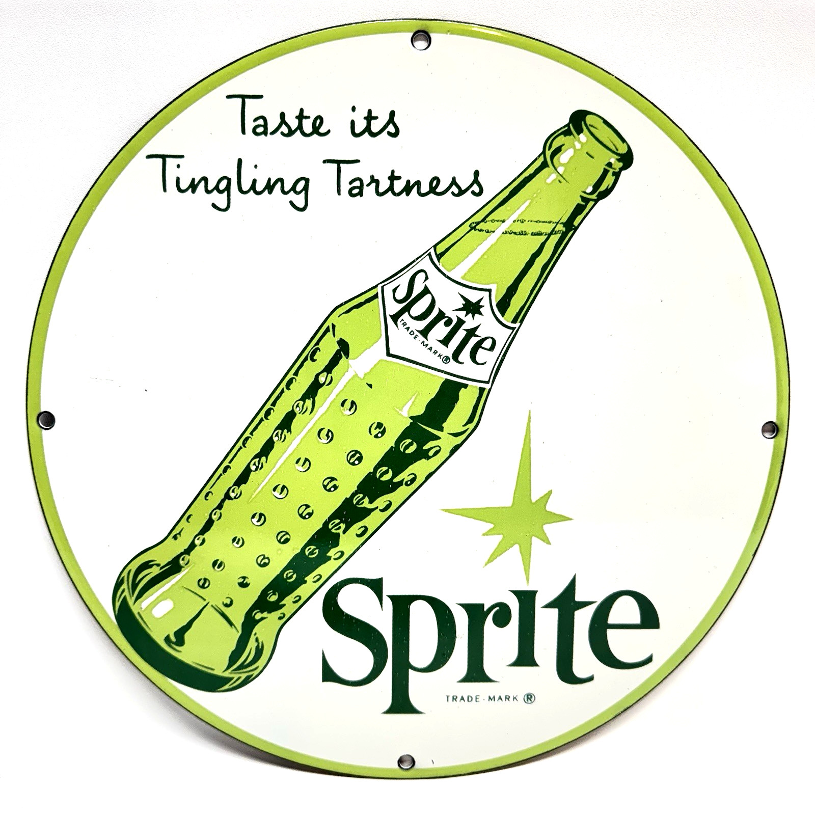 Sprite Soda -Vintage Porcelain Enamel Sign Service Station Pop – Americana