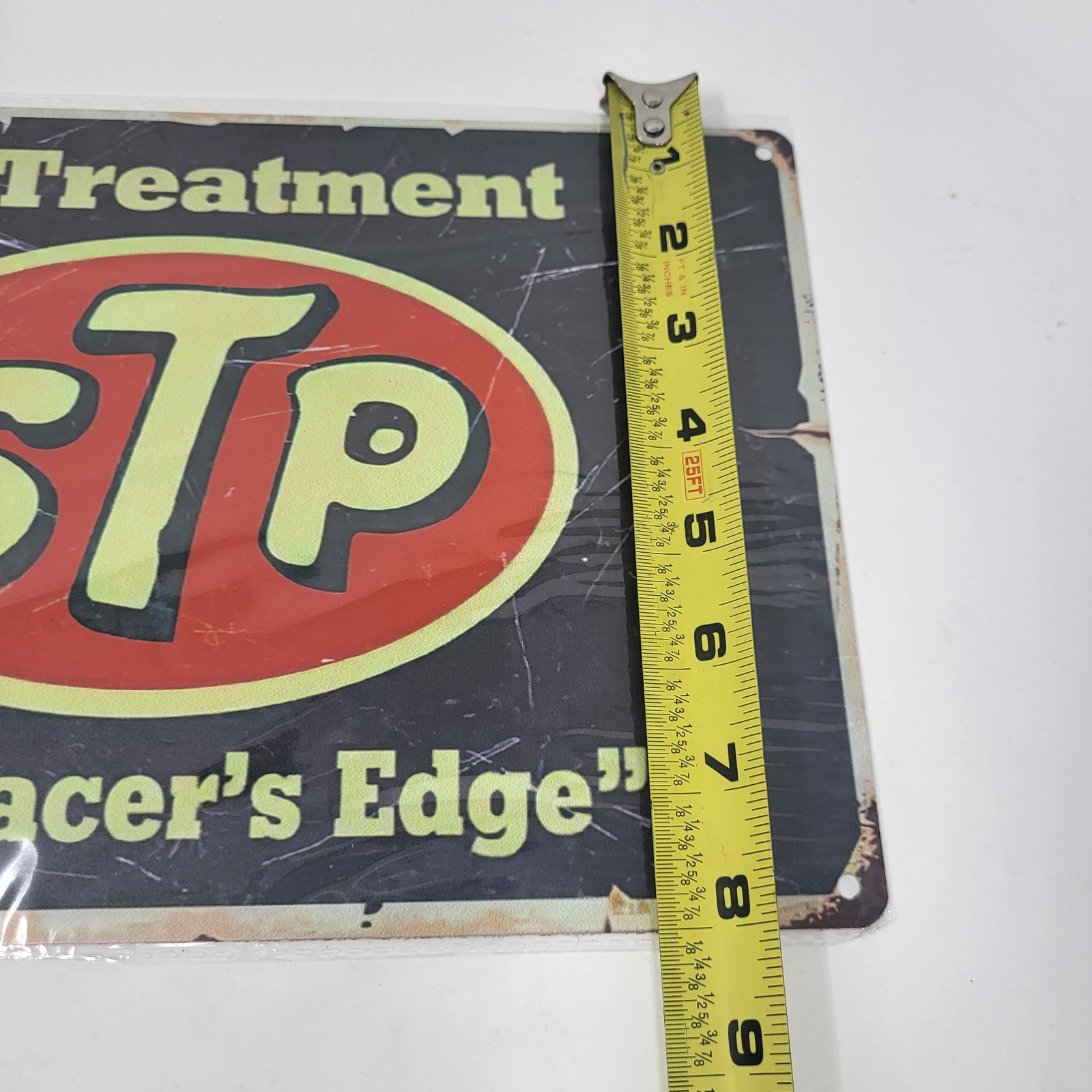 2 Metal Garage Mancave Workshop Retro Vintage Look Signage Signs Oil Gas STP