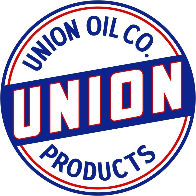 Union Oil Company Products NEW Sign: 24″ Dia. Round USA Steel