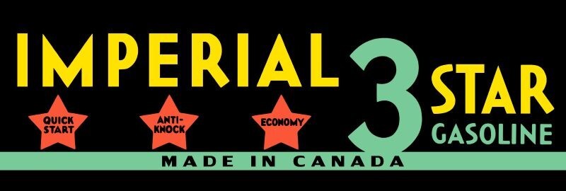 Imperial 3 Star Canadian Gasoline NEW METAL SIGN: 6 x 18″ & Ships Free