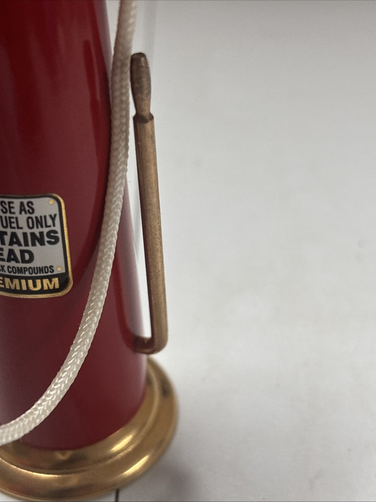 Vintage Red Crown Visible Gas Pump Miniature Replica Model, Made In The Usa