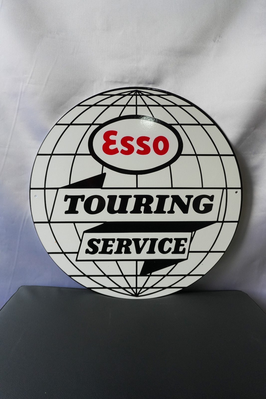 Esso Touring Service – Globe Edition Vintage Metal Sign – 50 cm (19.7”)