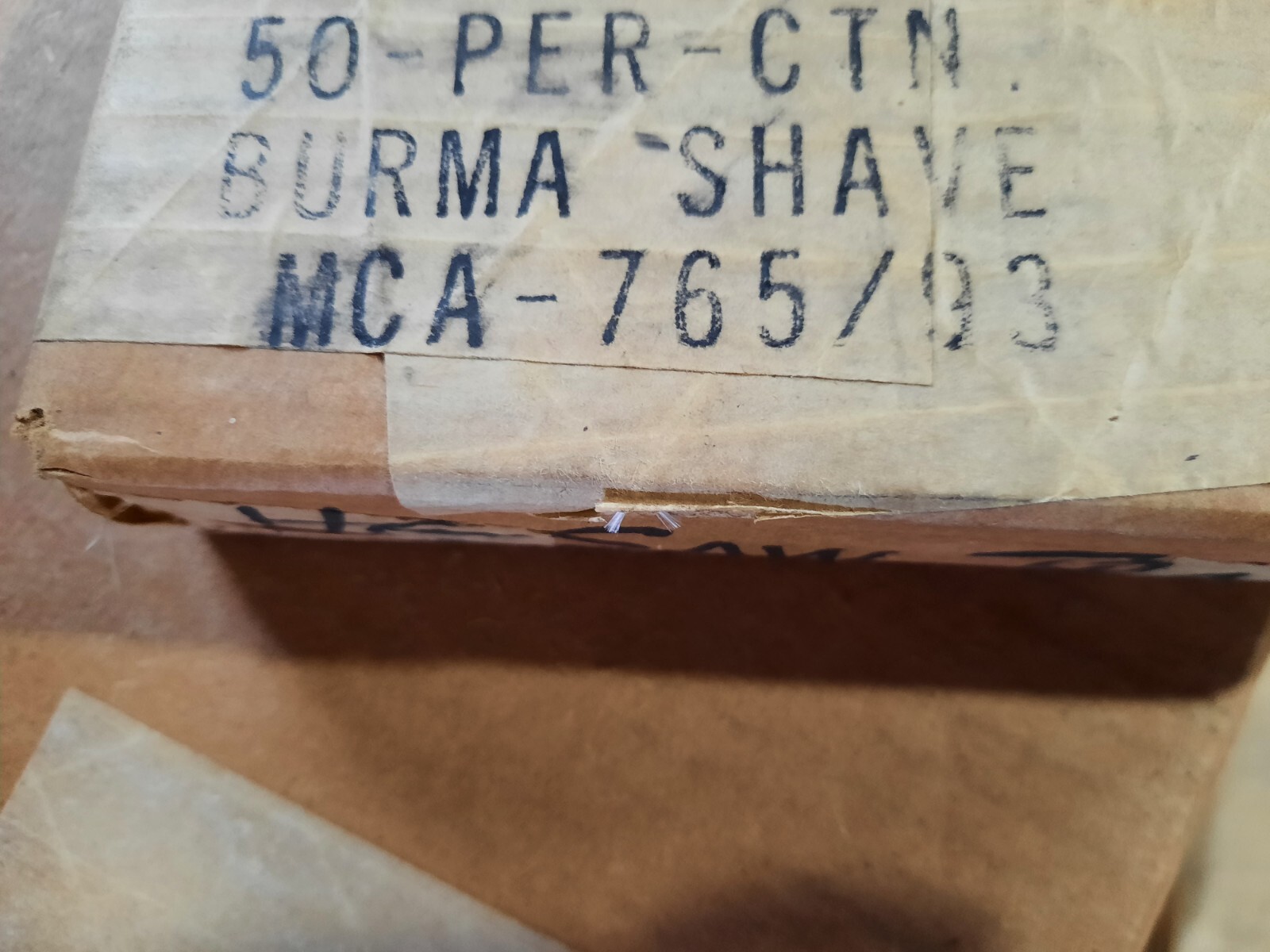 2 NEW OLD STOCK NOS METAL TACKER SIGNS BURMA SHAVE FUNNY QUOTES OLD ADVERTISING