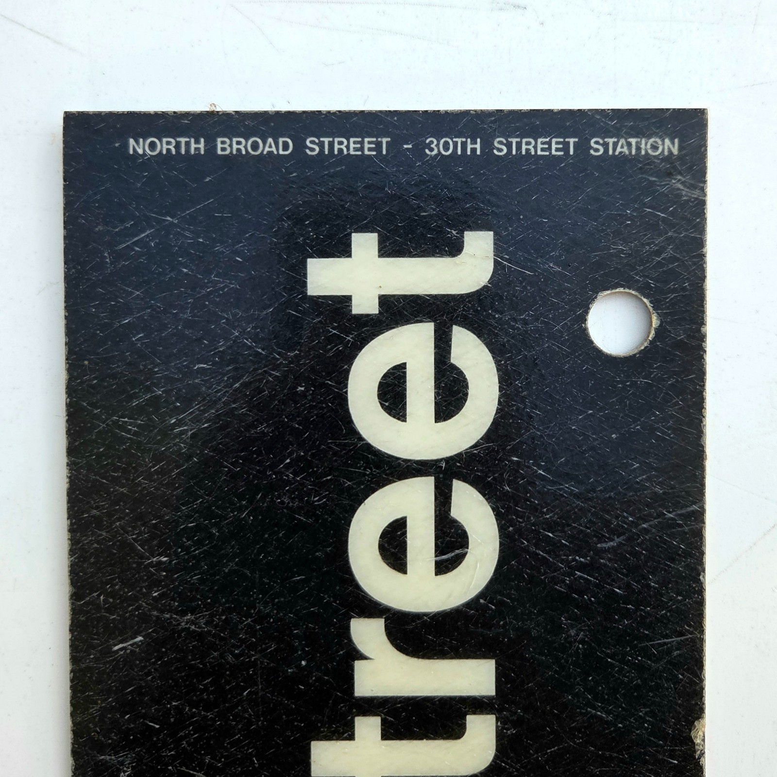 Vtg Septa Sign 30th St Station North Broad Street Double Sided Railroad Subway