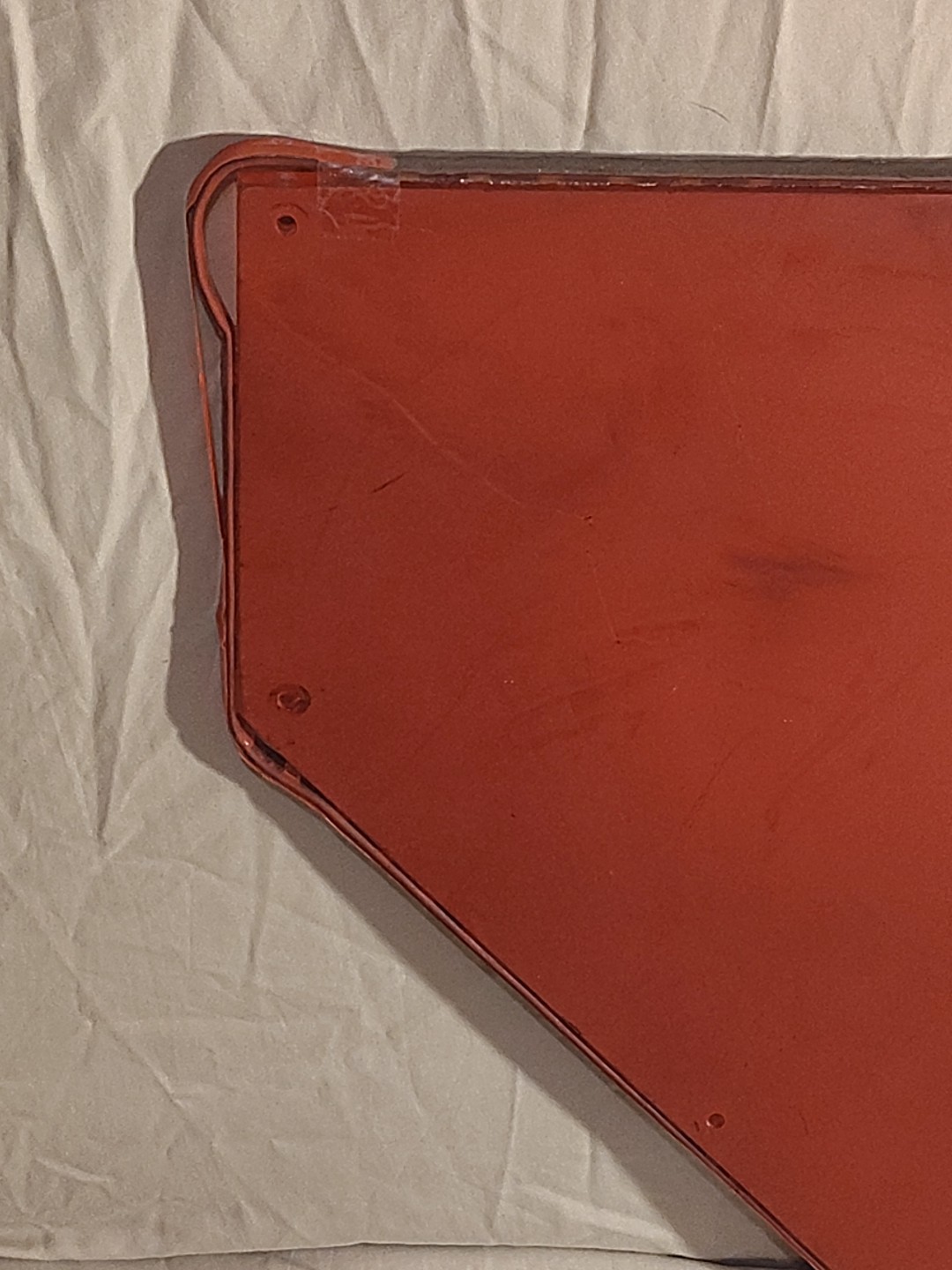 Vintage Cadillac Plexiglass Light Up Red Neon Sign Hood Man Cave 2ft 2″ x 1ft 3″
