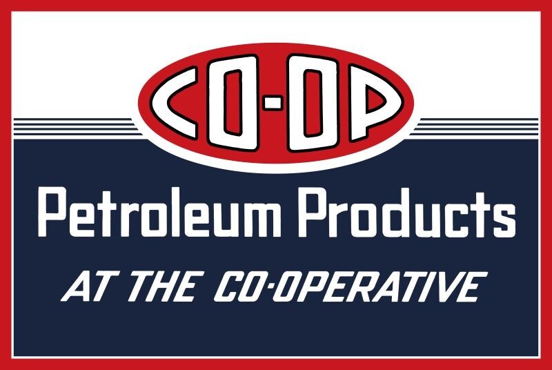Co-Op Petroleum Products, at the Co-Operative NEW Sign: 12×18″ USA STEEL