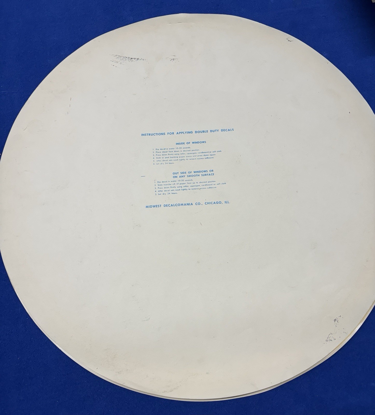 Oldsmobile Original Vintage 17 Inch Service Decal. Late 50’s Early60’s