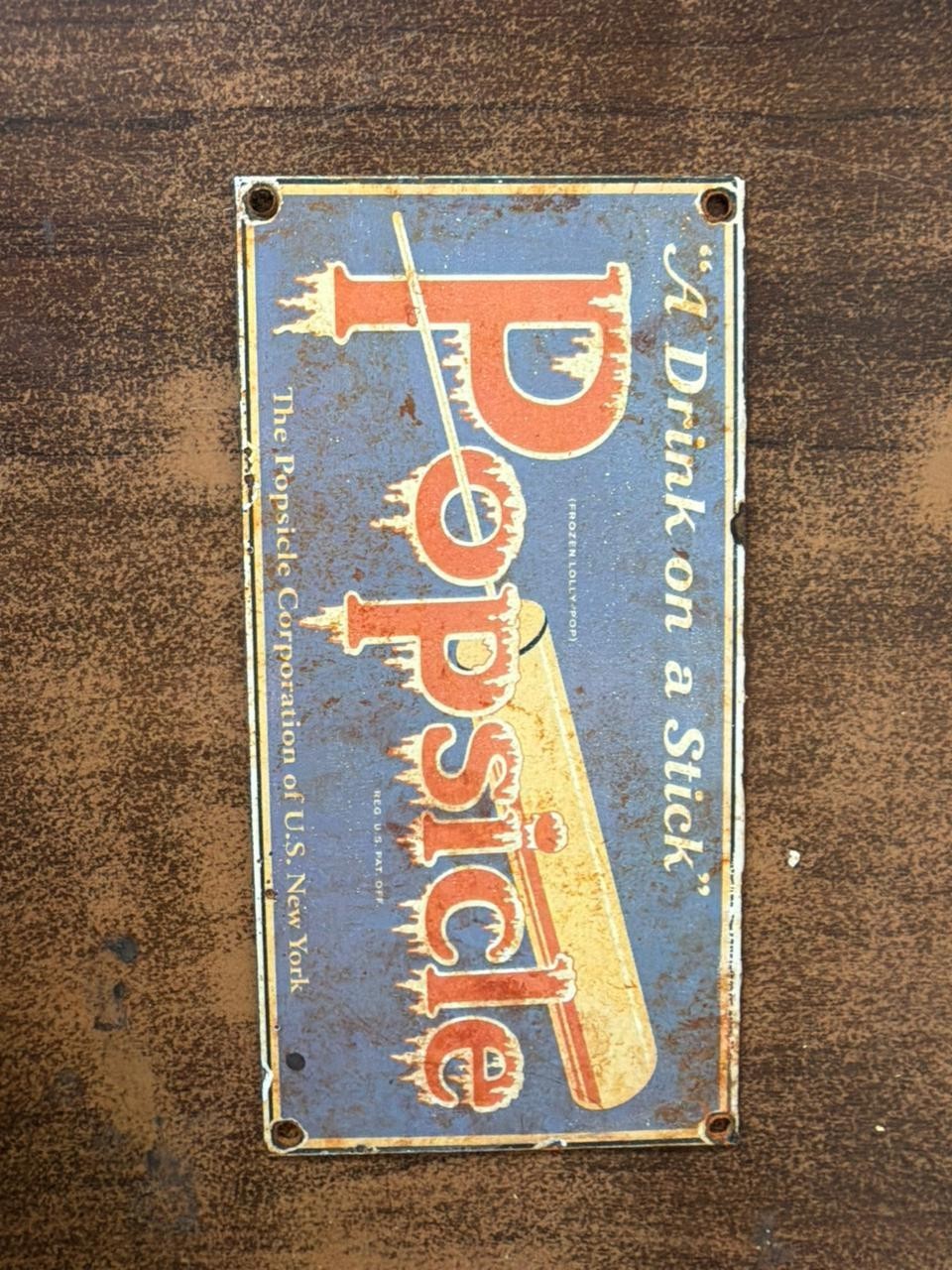 PORCELAIN FIRESTONE ENAMEL SIGN 6X6 INCHES