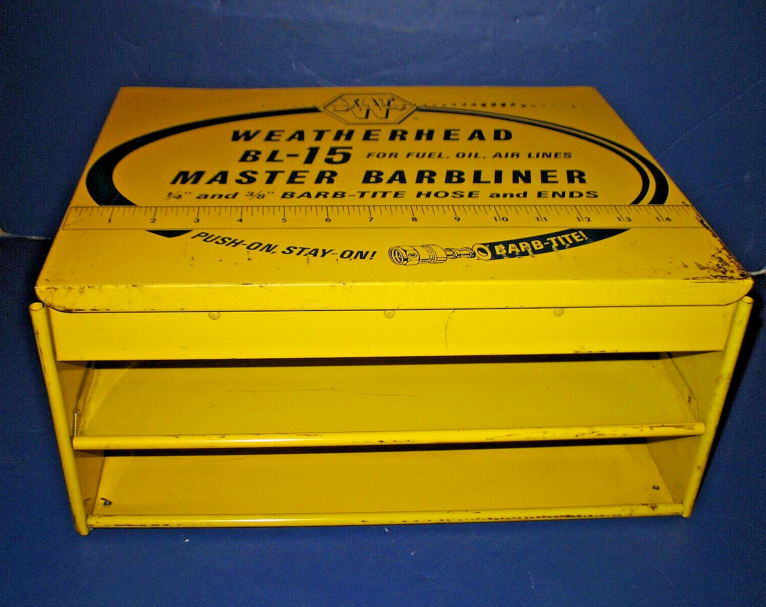 WEATHERHEAD – VINTAGE 20 SLOT + 2 COMPARTMENT ADVERTISING PARTS AUTO GAS OIL