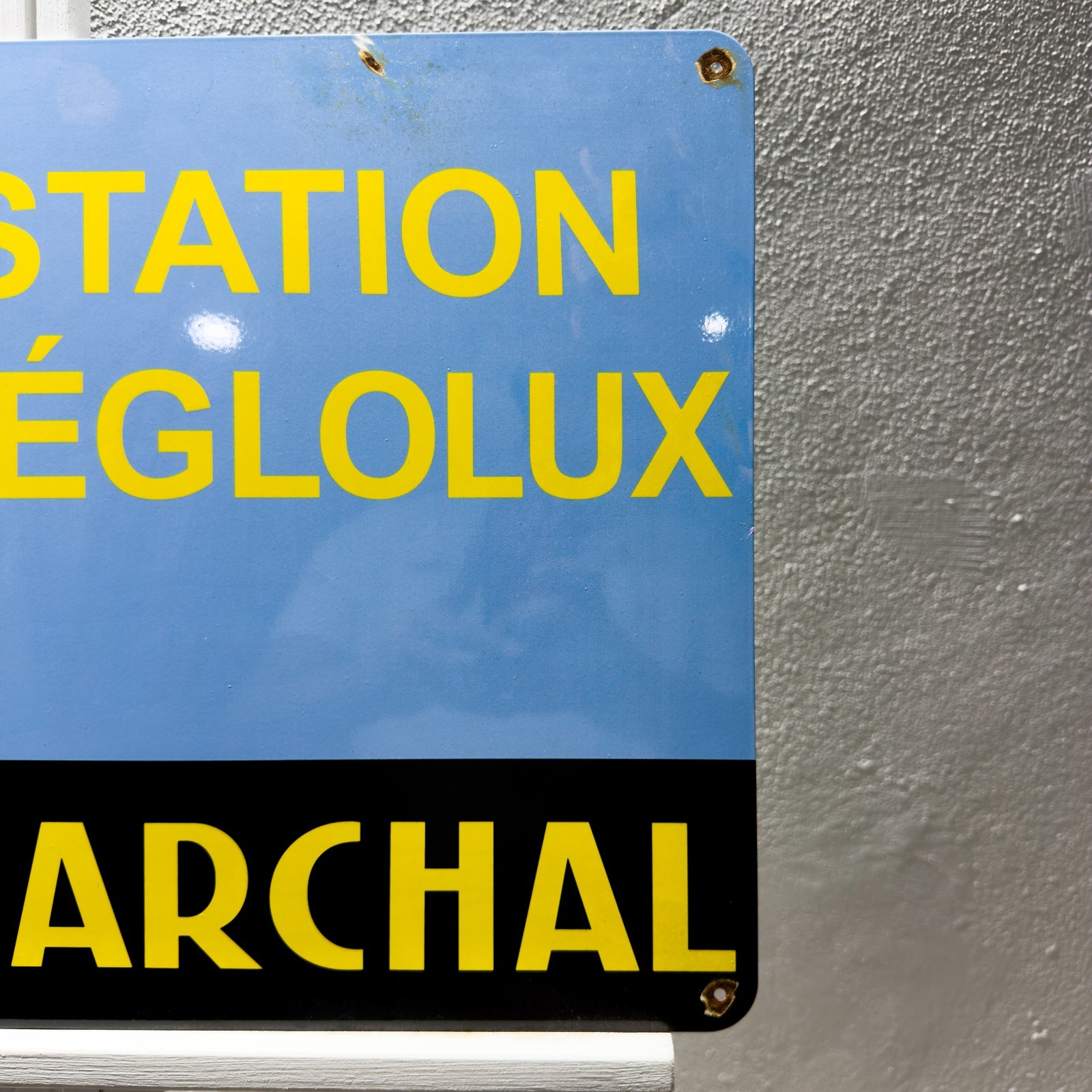 Marchal Station Réglolux Heavy Metal Sign – Garage Decor–60×40 cm (23.6” × 15.7)