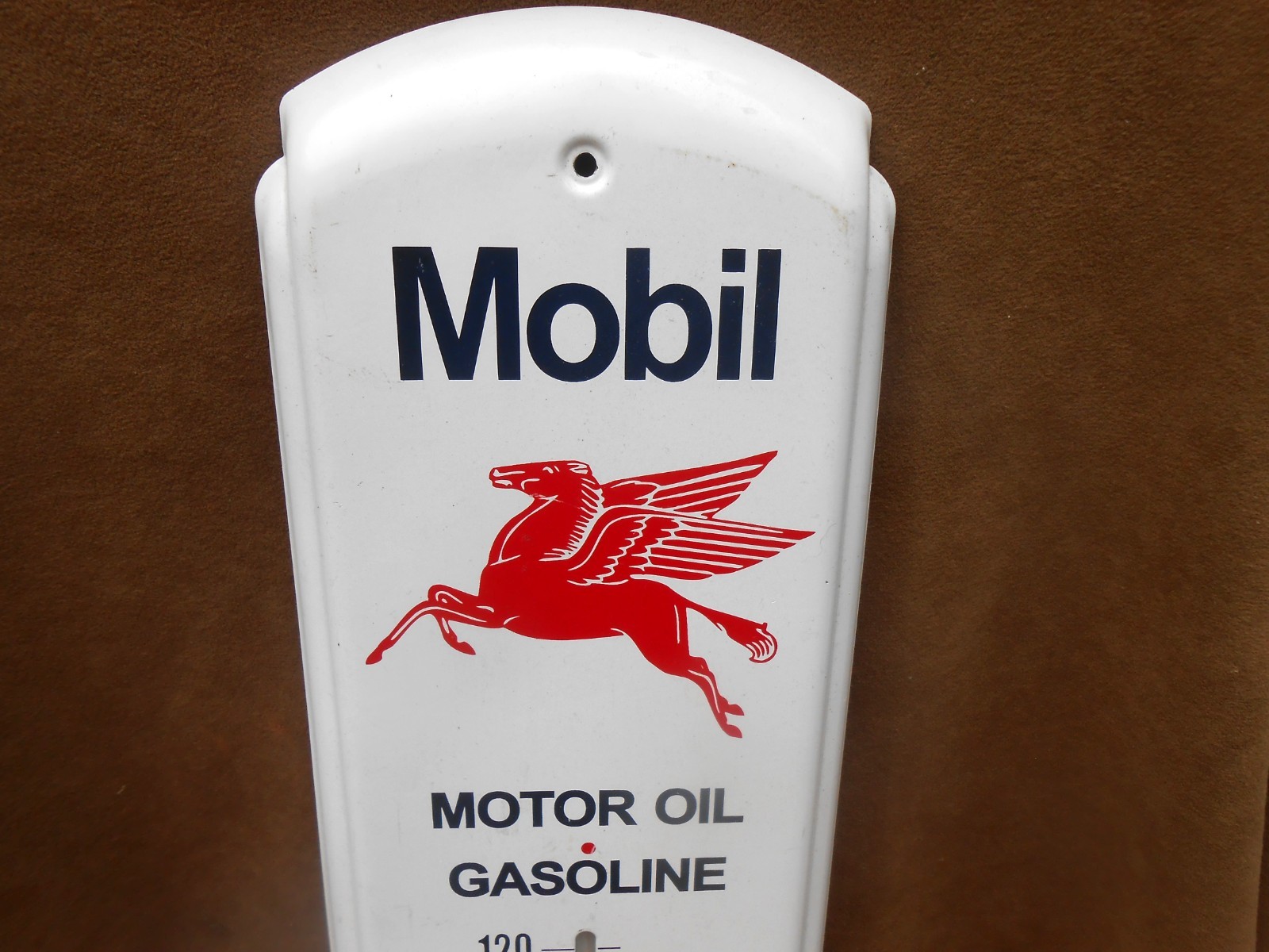 Licensed Mobil Gasoline Thermometer Motor Oil 17″ x 5″ SOCONY VACCUUM Pegusus