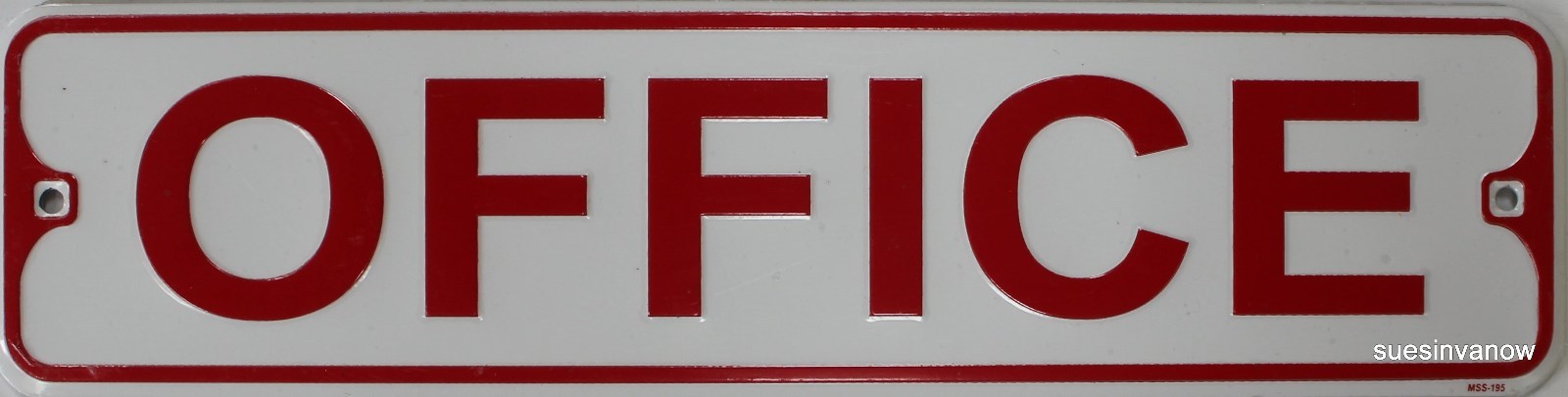 Metal Street Sign Embossed Office Garage Door Room Business Decor 11.5″ x 3″