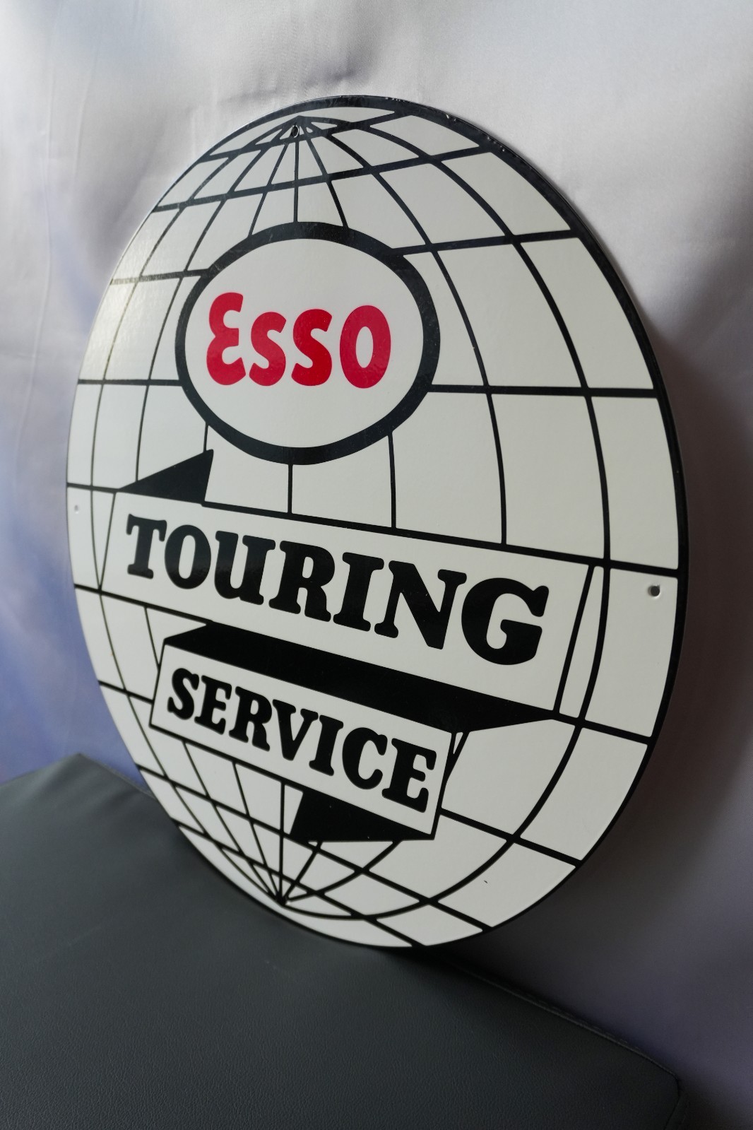 Esso Touring Service – Globe Edition Vintage Metal Sign – 50 cm (19.7”)