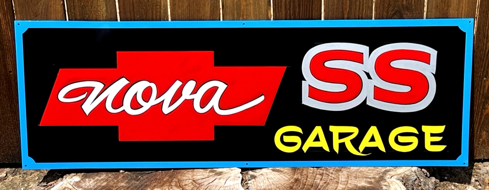 36″ CHEVY NOVA SS SUPERSPORRT GARAGE SIGN Hand Painted CHEVROLET Shop Car ART