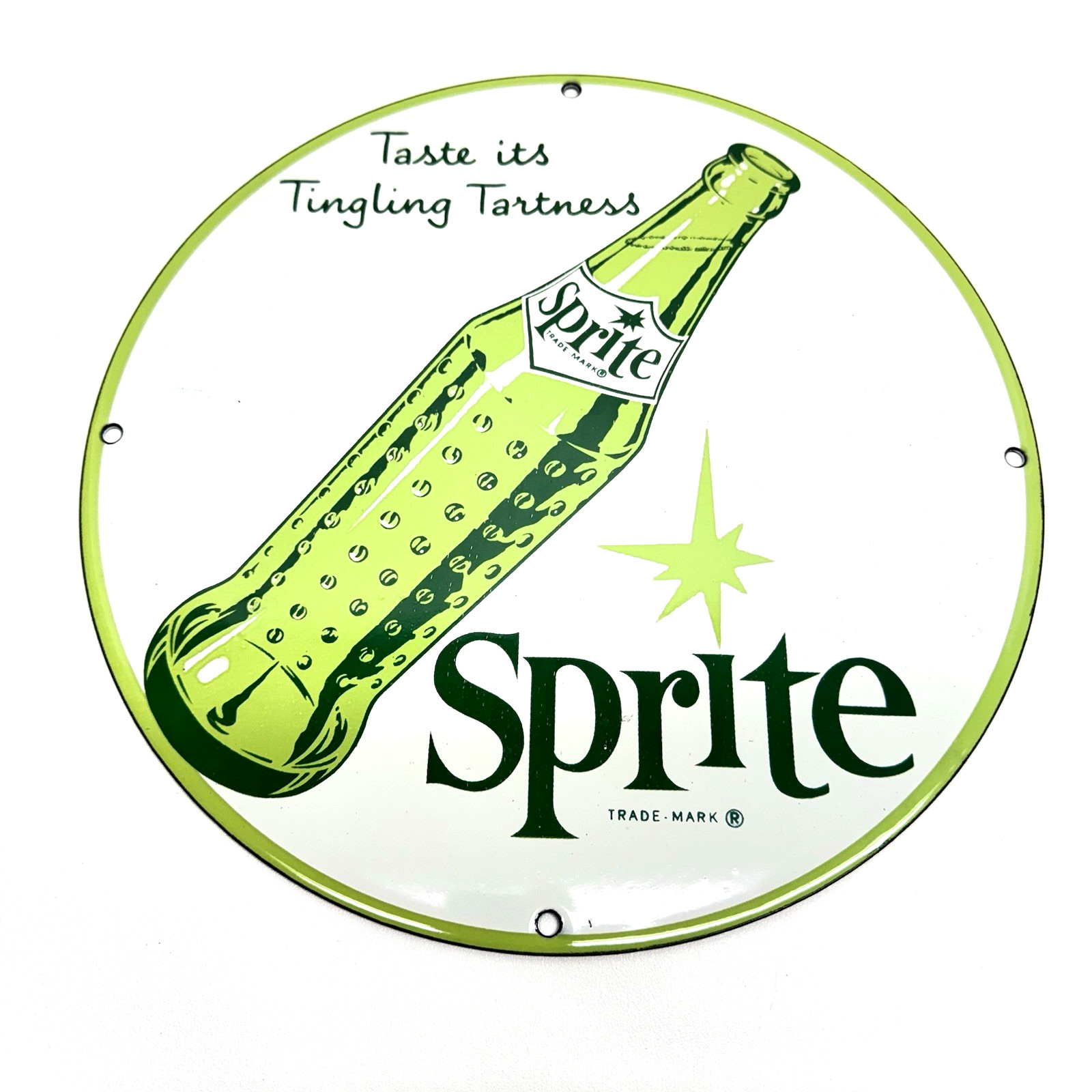 Sprite Soda -Vintage Porcelain Enamel Sign Service Station Pop – Americana