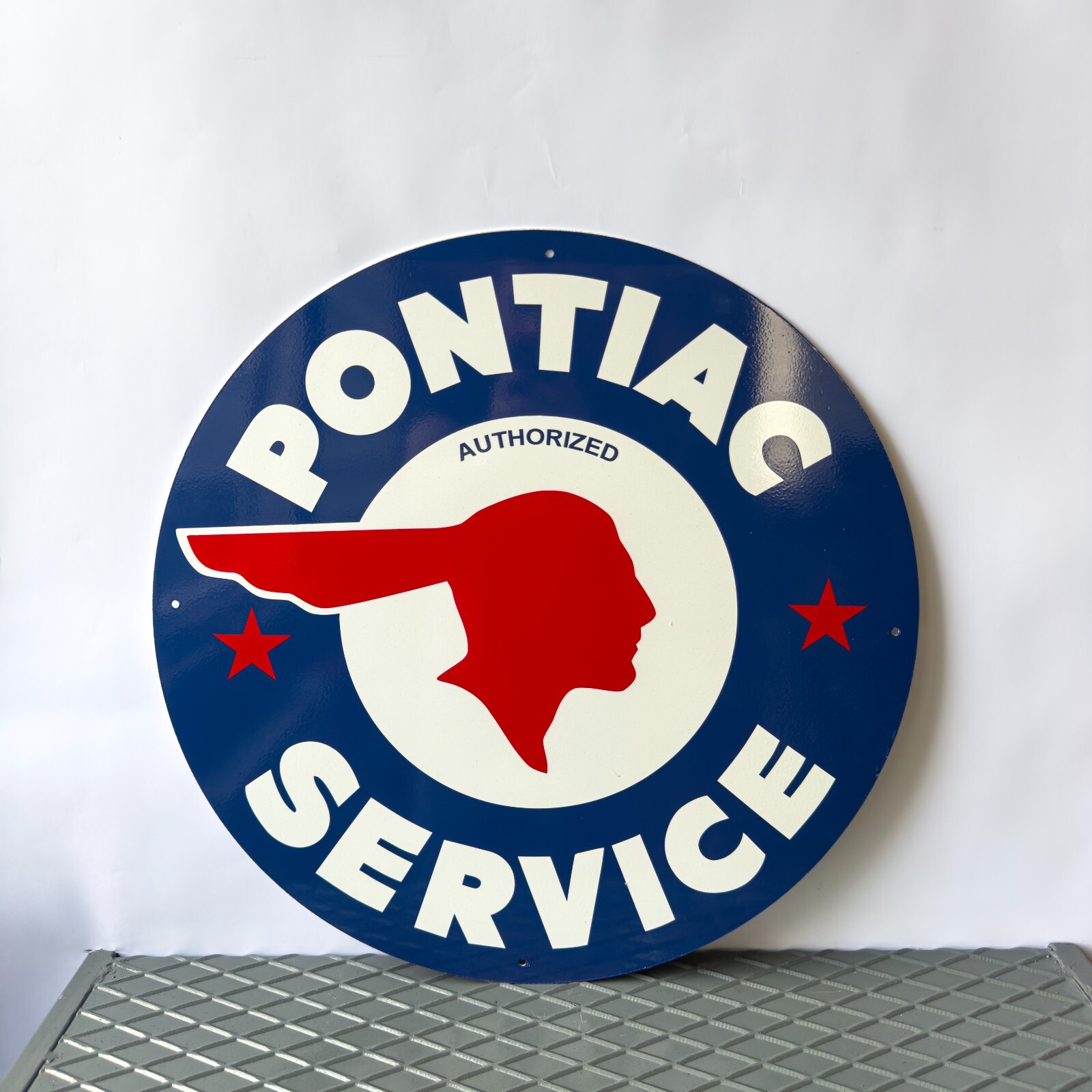 Vintage Pontiac Service American Classic Car Sign 19.7″ (50cm)