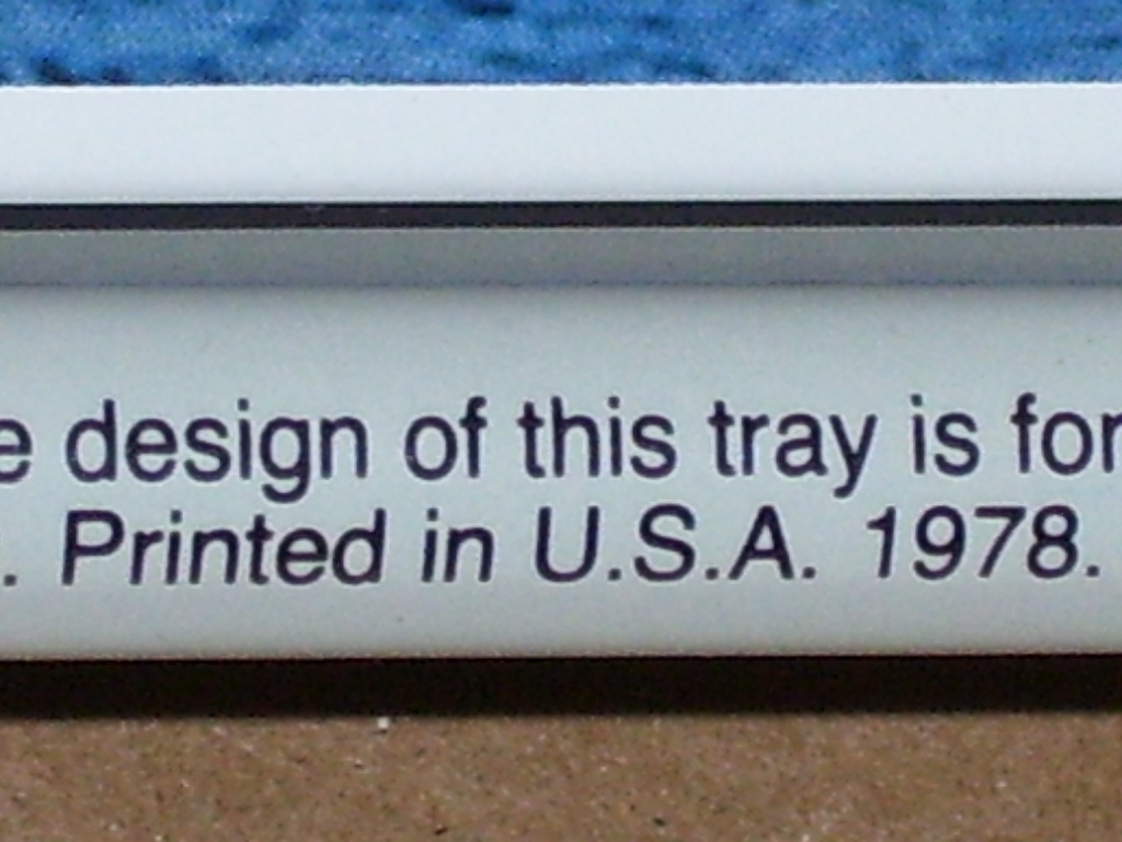 MUSTANG — Original Vintage Sign Tray – DATED “1978” – Tells HISTORY of MUSTANG