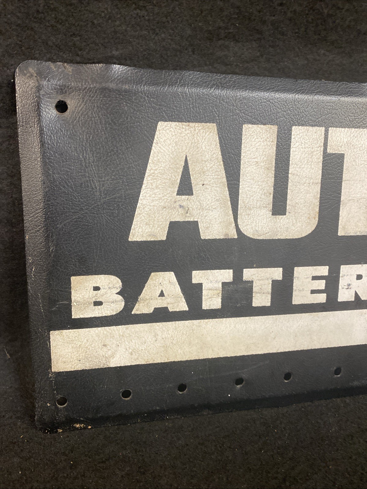 Autolite Battery Cables Rack/display 20” X 8 1/2” Sign
