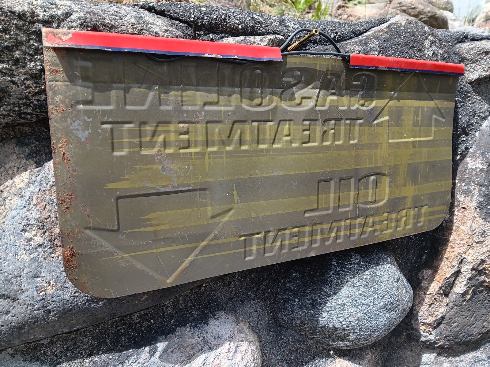 Vintage STP Gas and Oil Treatment Tin Display Sign