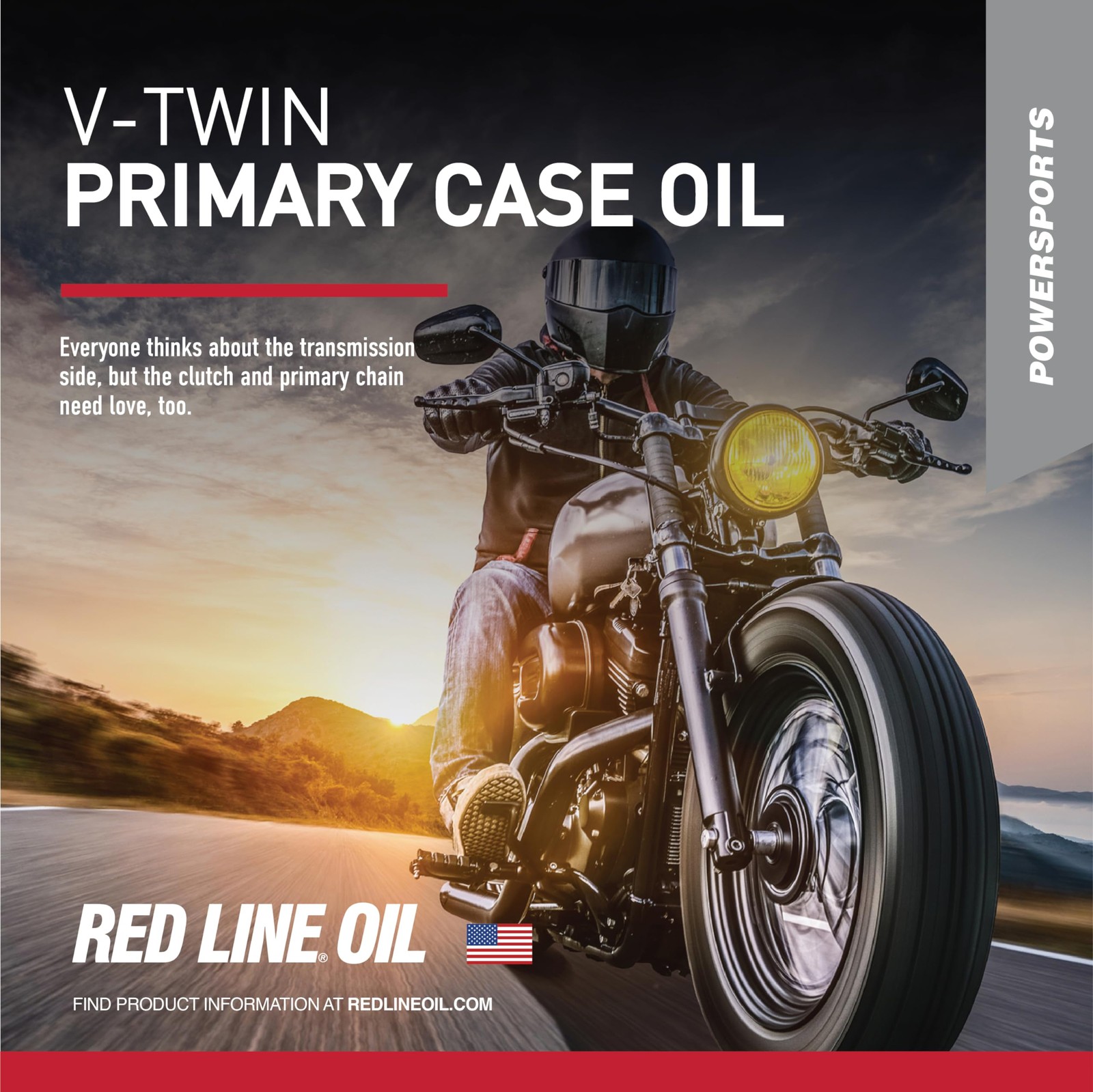 Red Line V Twin Primary Case Oil 3 Quart Synthetic For Motorcycles And Atvs