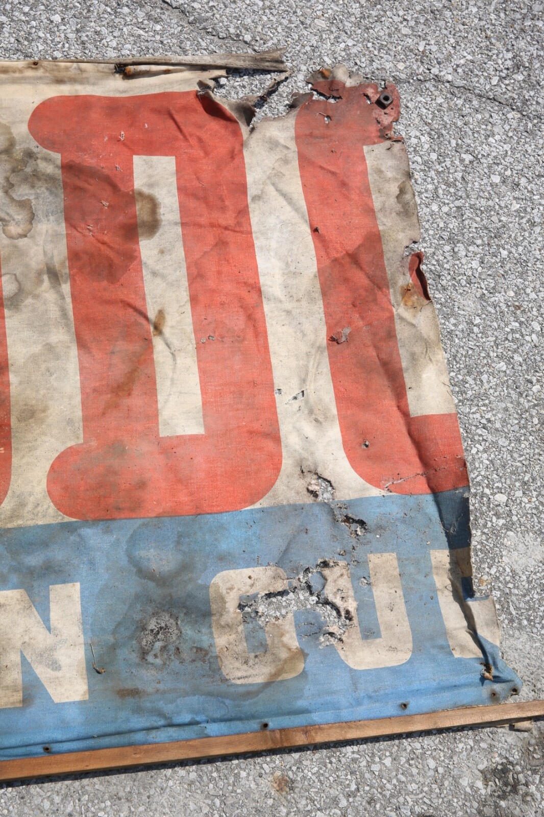 Dodge Texaco Fire Chief Gas Station vintage Sign Advertising Canvas Banner AS IS