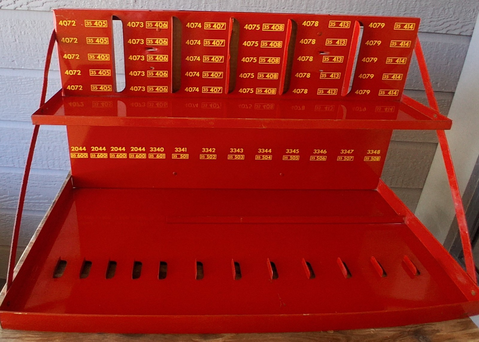 Vintage NAPA Soundmaster Exhaust System Store Display Rack w/ Topper Sign