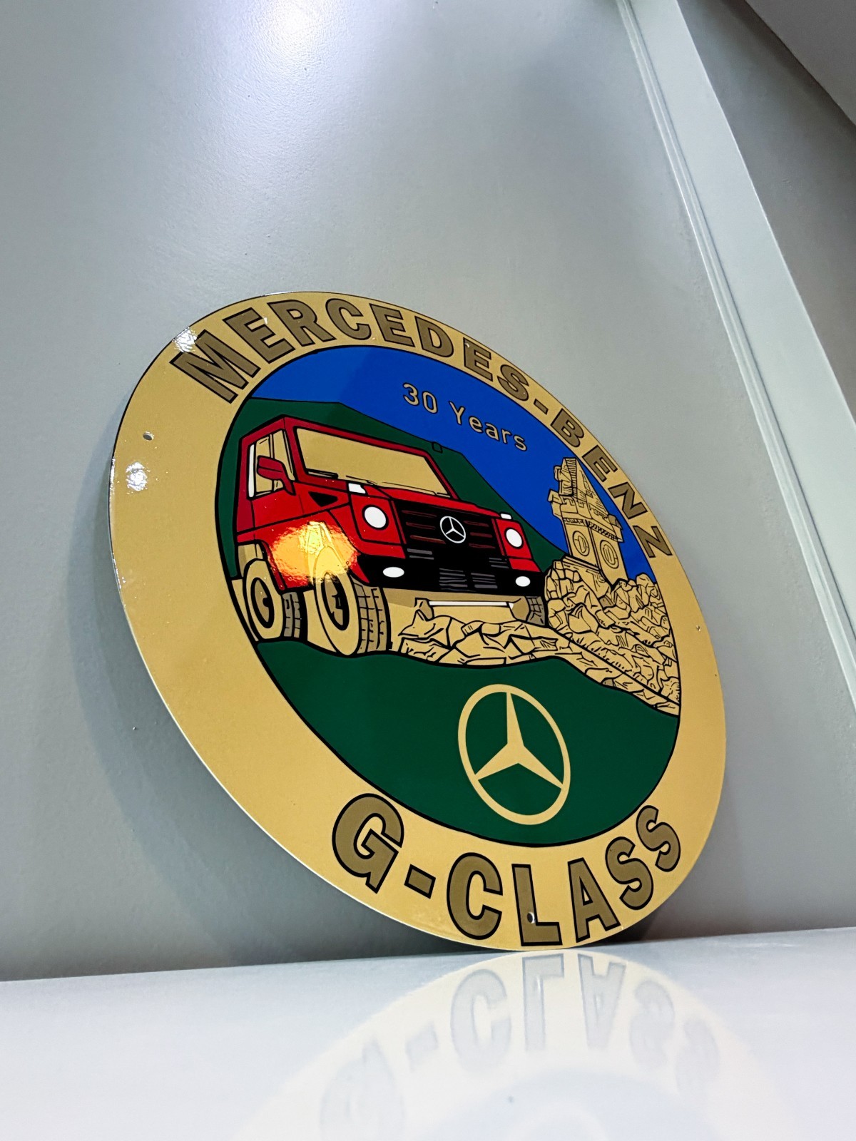 Mercedes-Benz G-Class – 30 Years Edition Vintage Heavy Metal Sign – 50 cm 19.7”