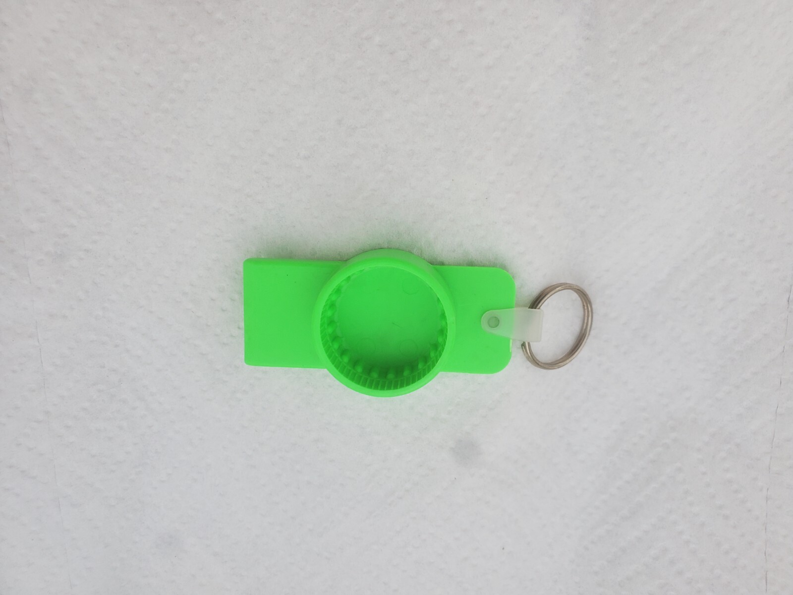 Green Plastic Keychain Bottle Opener Teeple Service Station Greene Iowa Gas Oil