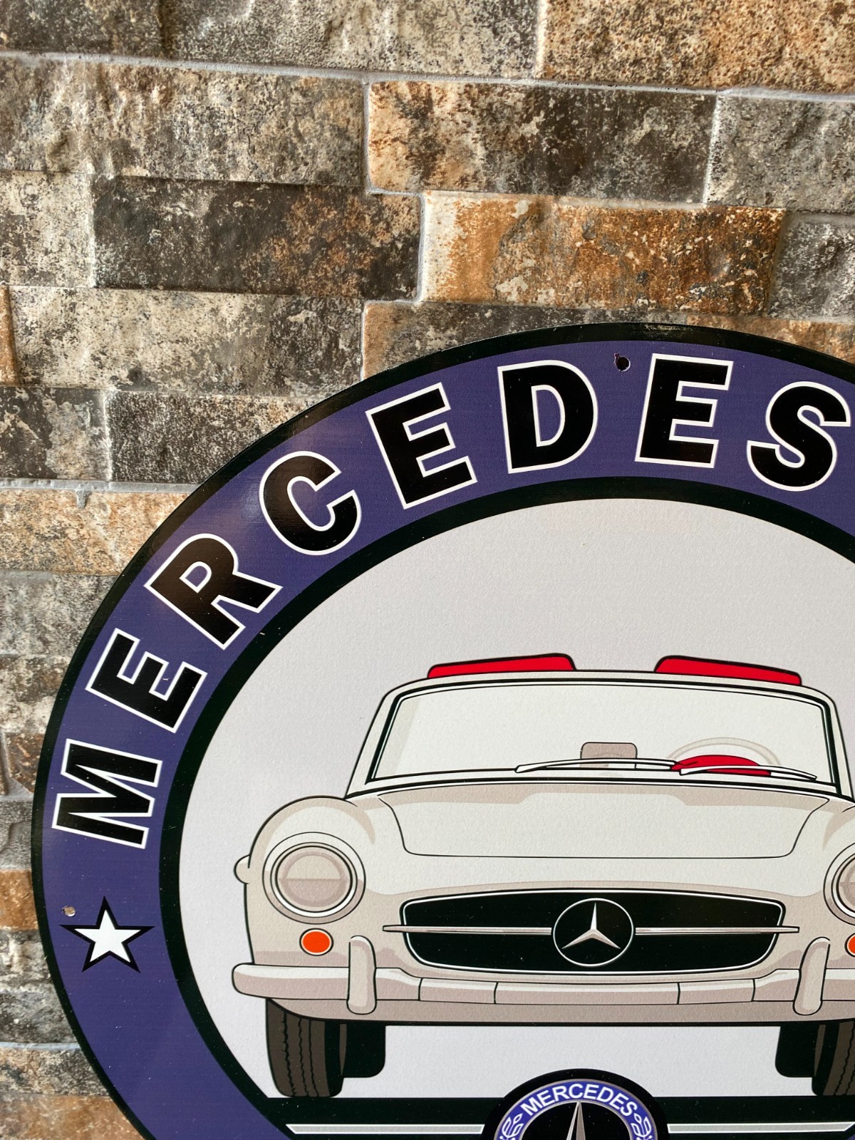 Mercedes-Benz 190 SL – Heavy Metal Sign (1955) – 19.7″ (50cm)