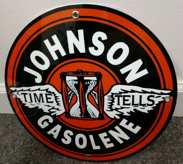 Johnson Gasoline Gas Oil Sign