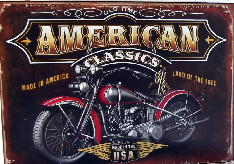 AMERICAN CLASSICS Metal Sign 10″ X 13″ Home Decor, Man Cave