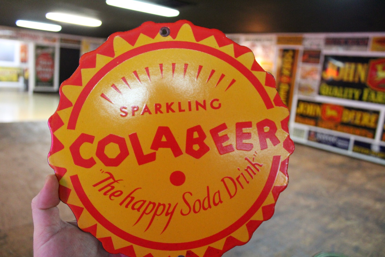 COLA BEER DEALER PORCELAIN METAL SIGN BREWING PEPSI BAR GAS OIL SODA POP COKE