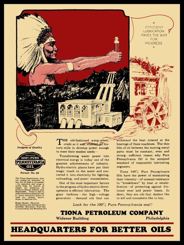 1925 Style TIONA Oil, Paving Way 4 Progress! New Sign: 18×24″ USA STEEL XL Size