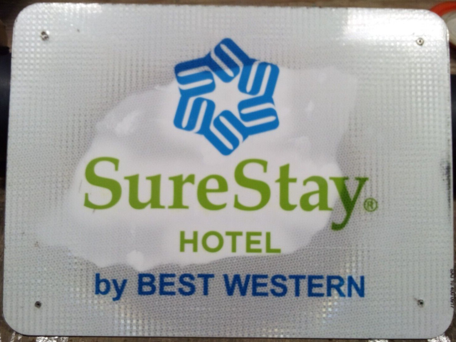 ADVERTISING HWY EXIT SIGN 18X24 BARN MAN CAVE SURE STAY HOTEL BY BEST WESTERN 9P