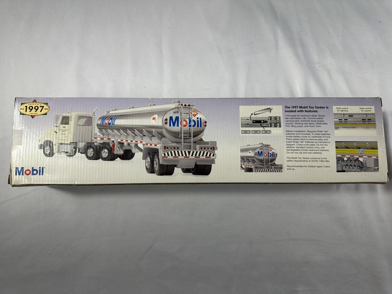 Vintage Oil and Gas Tanker Trucks Mobil, Exxon – New in box 1992-1997 Lot of 5