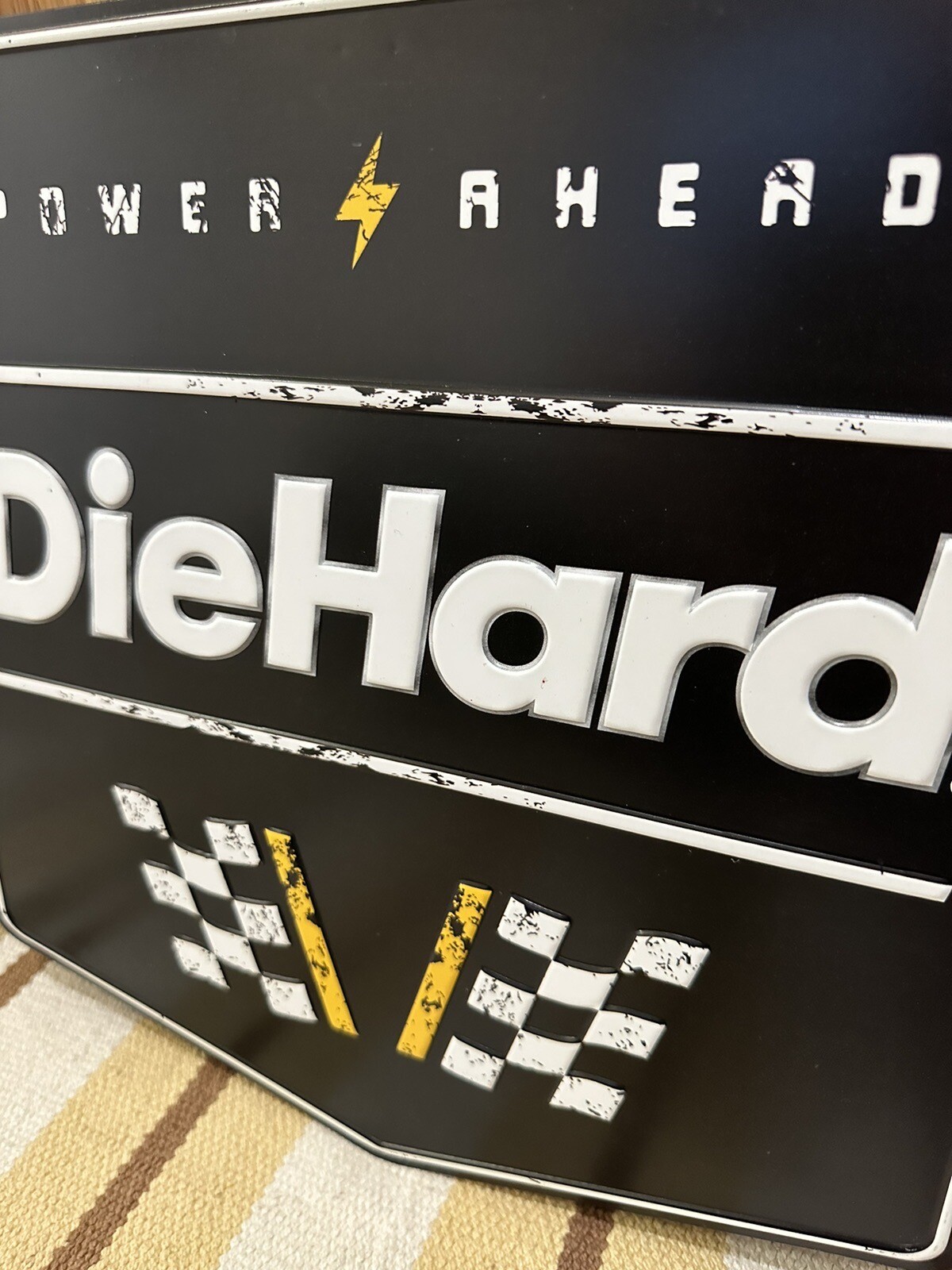 Die Hard Battery Sign Parts Tools Garage Vintage Style Wall Decor