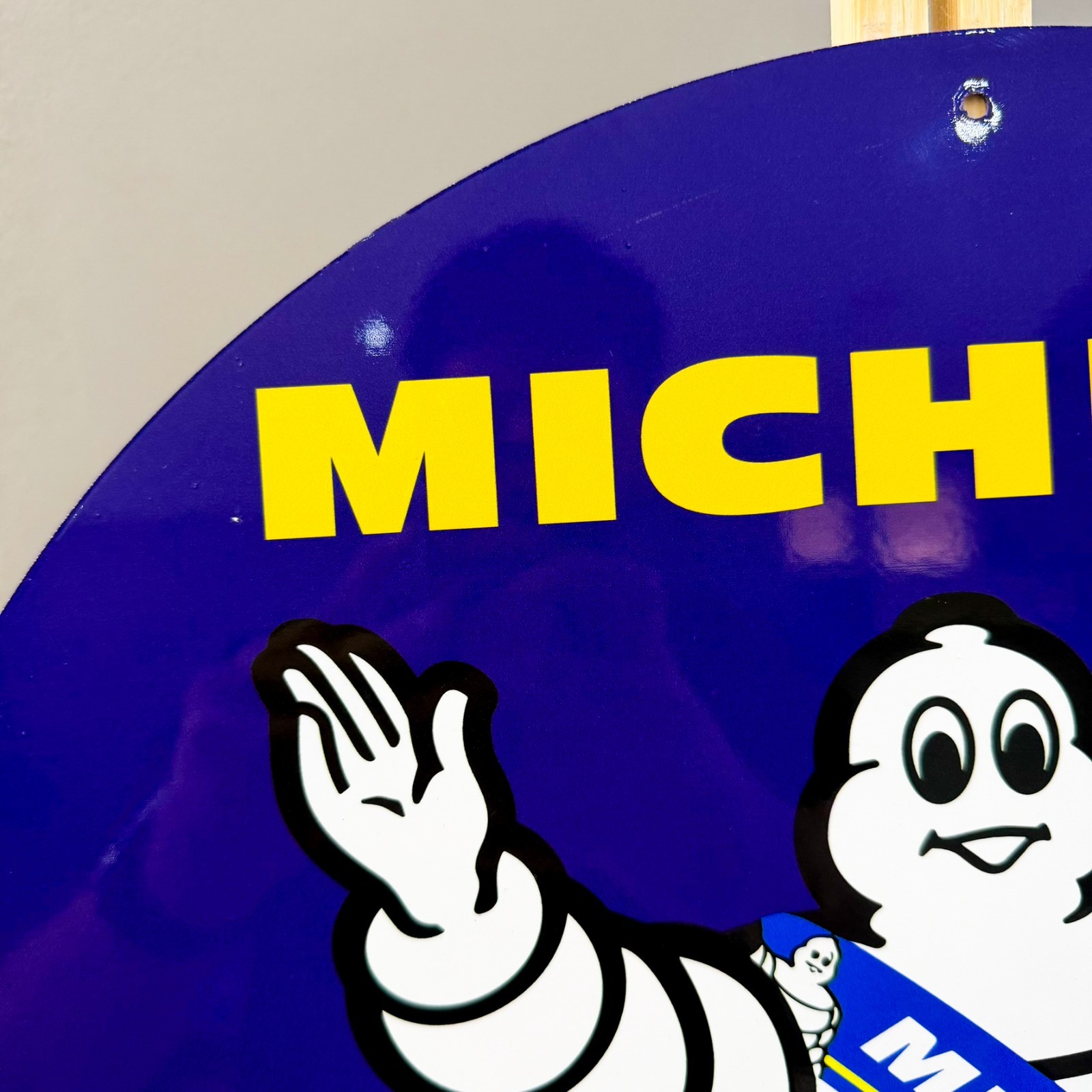 Michelin Bibendum – Iconic Tire Man Vintage Heavy Metal Sign – 50 cm (19.7”)