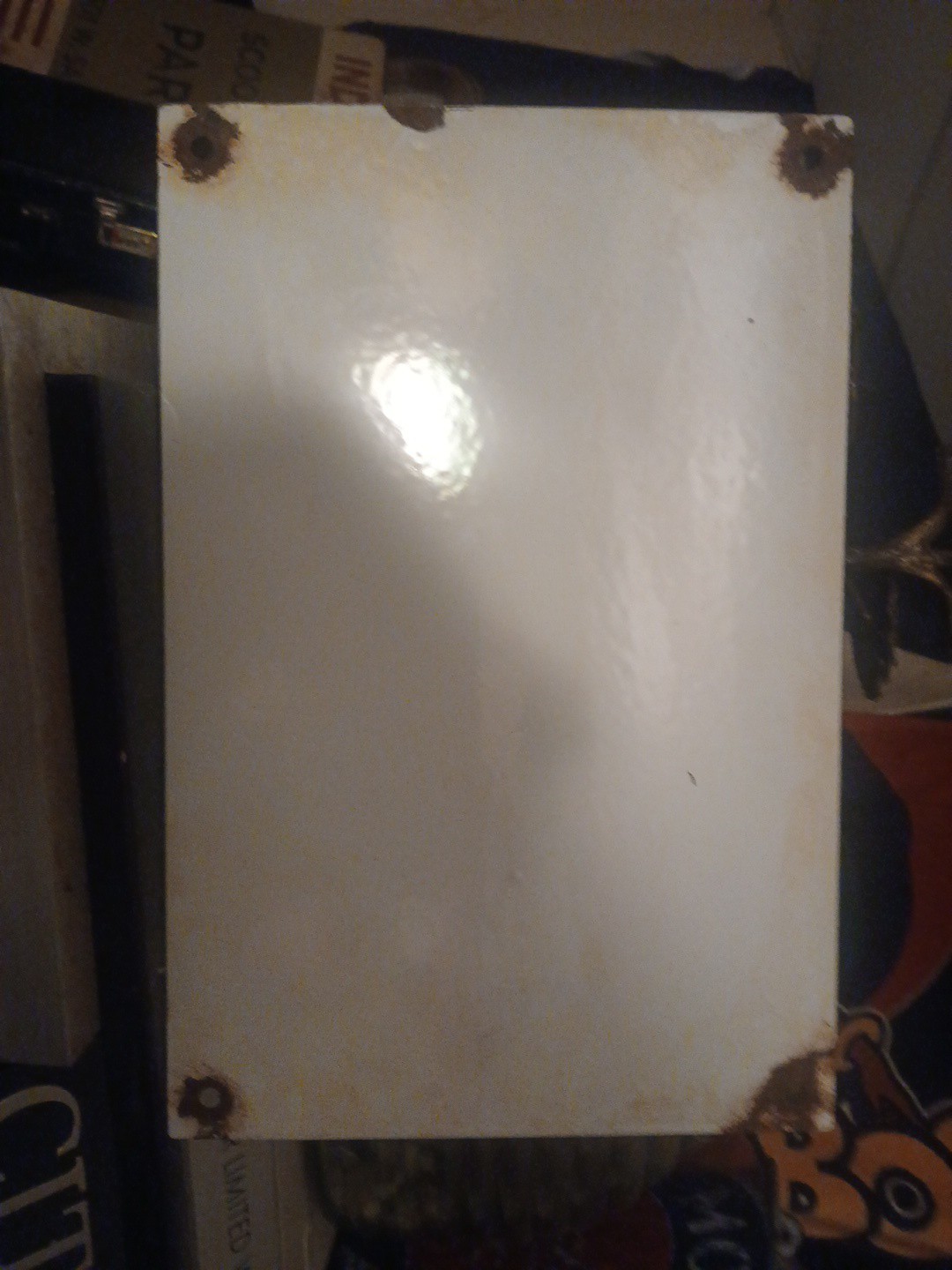 VINTAGE ATLANTIC MOTOR OIL SIGN GAS STATION PORCELAIN SIGN BIRD LUBE SERVICE