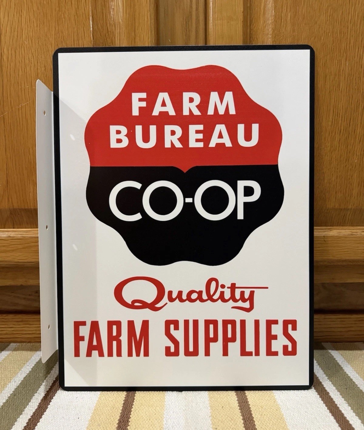 CO-OP Sign Quality Farm Bureau Supplies Double Sided Vintage Style Wall Decor