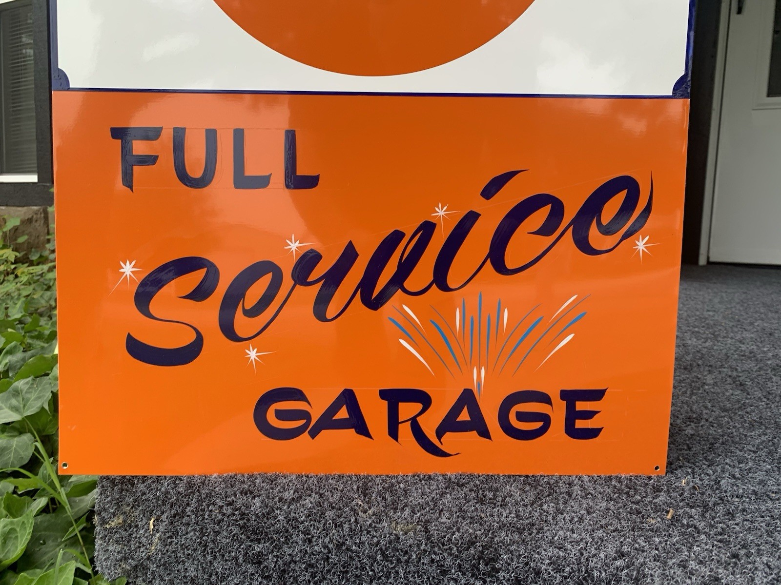 Lg. PAINTED SIGN Vintage Style Union 76 Gas Station HOTROD Shop Service Garage