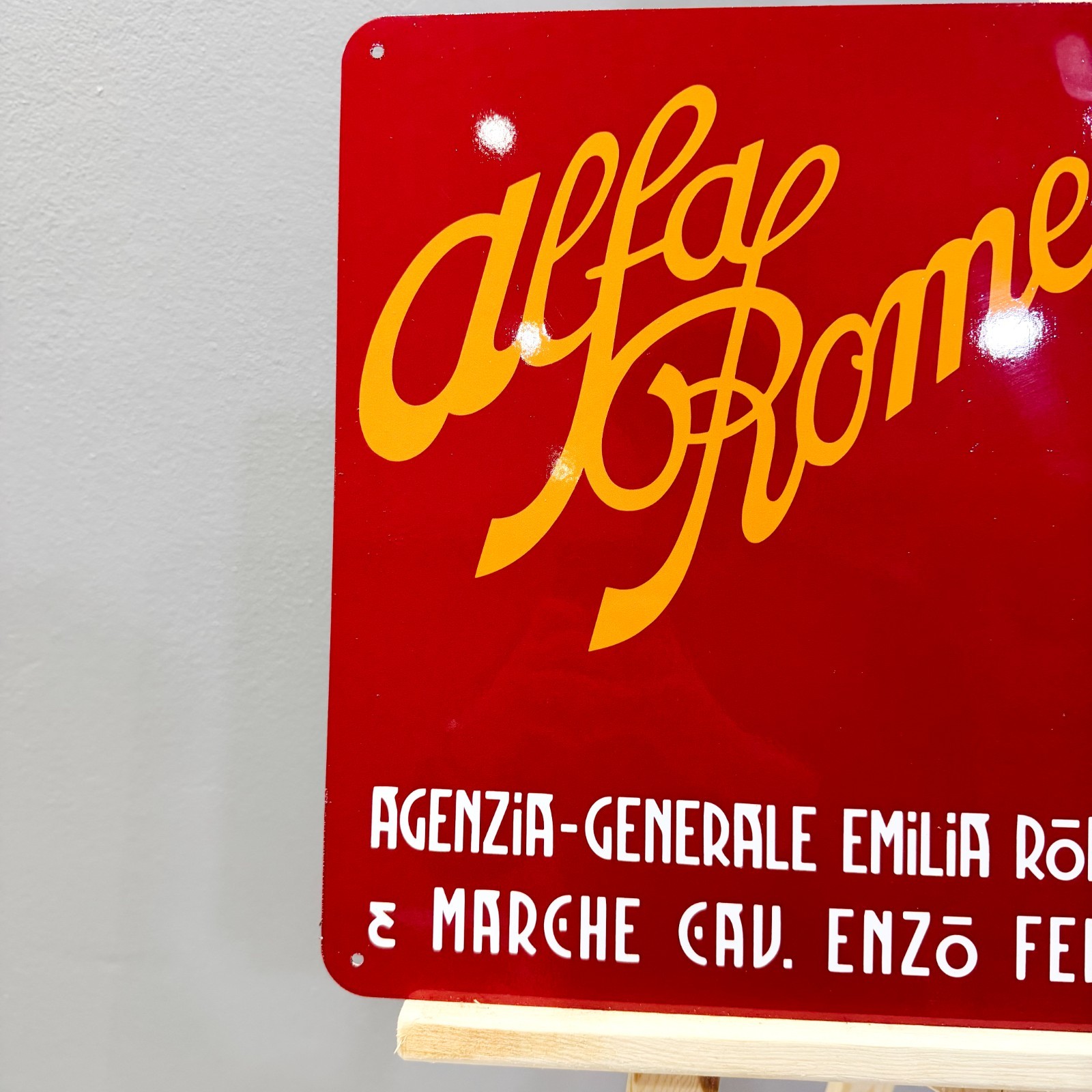 Alfa Romeo Emilia Romagna Heavy Metal Sign – 60 × 40 cm (23.6” × 15.7”)