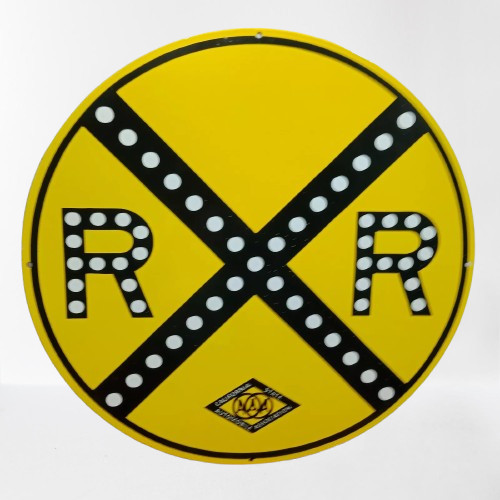 RR Oil Rare Porcelain Enamal Heavy Metal 30 inches Double Side