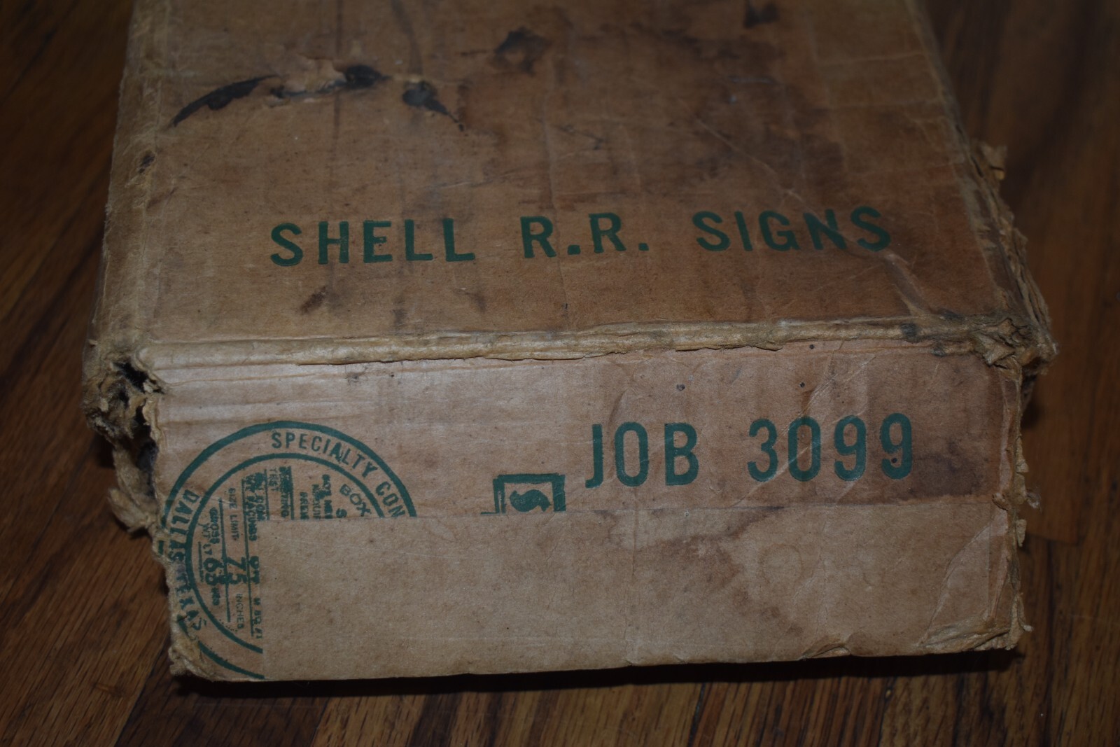 Vintage NOS SHELL MOTOR OIL STATION RESTROOM BATHROOM LADIES MENS SIGNS & BOX