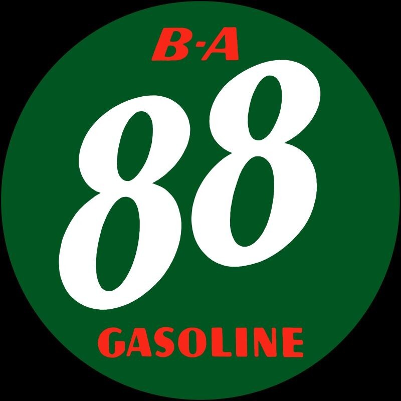 British American, B-A Gasoline NEW Sign: 18″ Dia. Round USA STEEL XL Size
