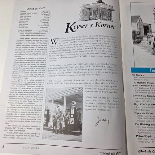 Original Gasoline Magazine for Porcelain Signs Lion Sign Sunoco Gas Station Ad!