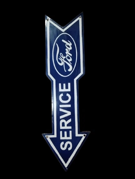 PORCELIAN FORD ENAMEL SIGN SIZE 36X12 INCHES
