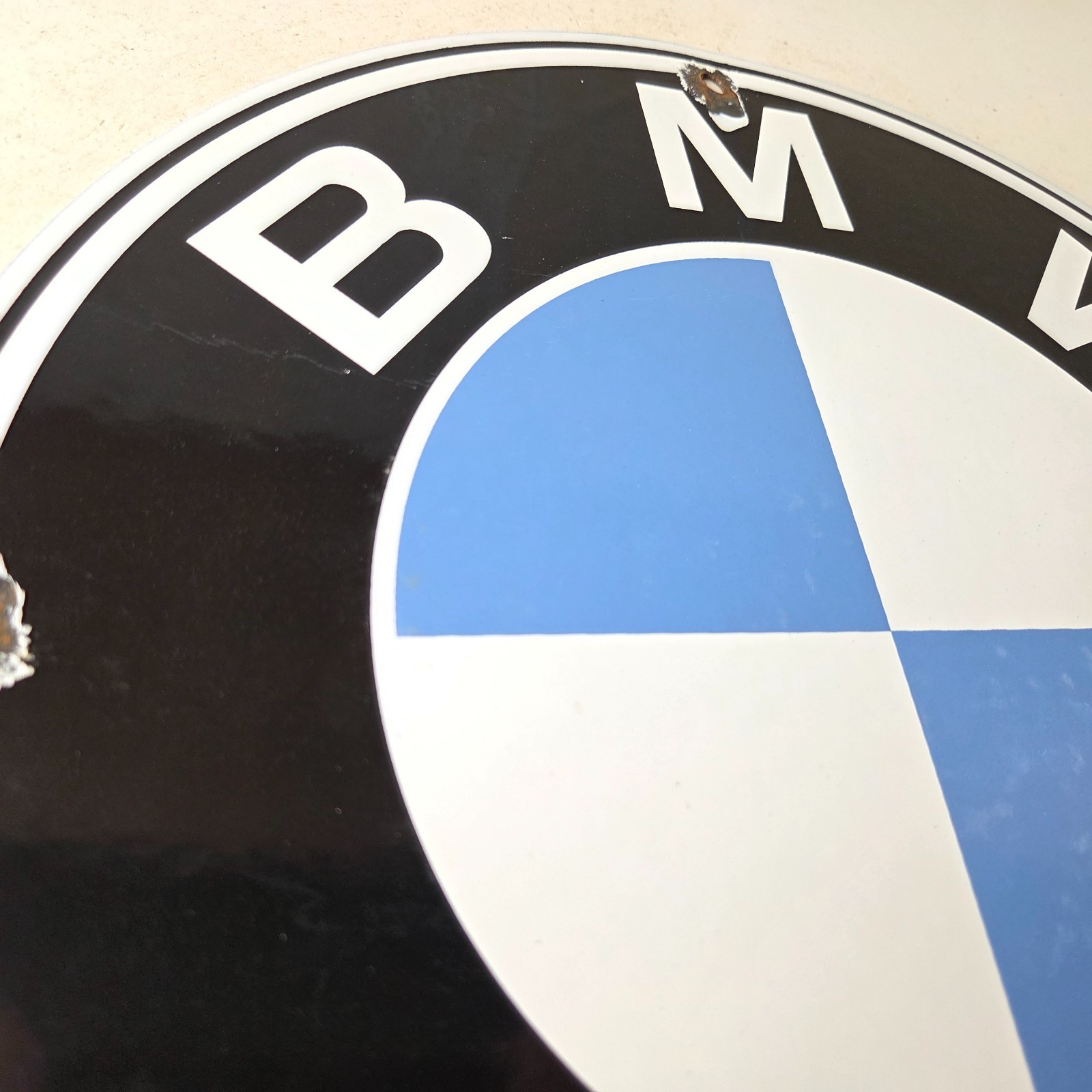 Vintage BMW Automobiles Sign – Porcelain International Garage Shop Gas Pump Sign