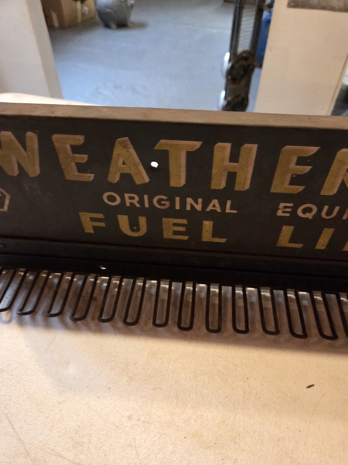 WEATHERHEAD FUEL LINES GAS OIL ADVERTISING SIGN Store Display Rack